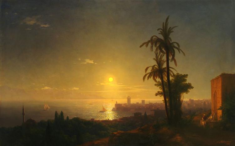 Nuit sur l'île Rodos - 1850