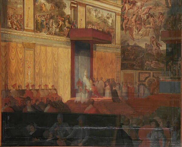 Nomination d'un préfet de Rome dans la chapelle Sixtine - 1848