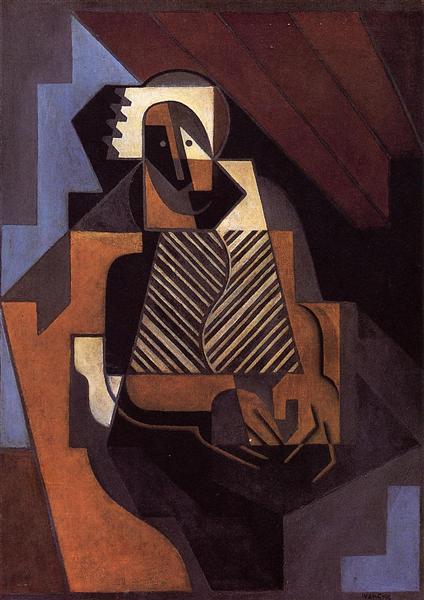 Sitzender Bauer - 1918