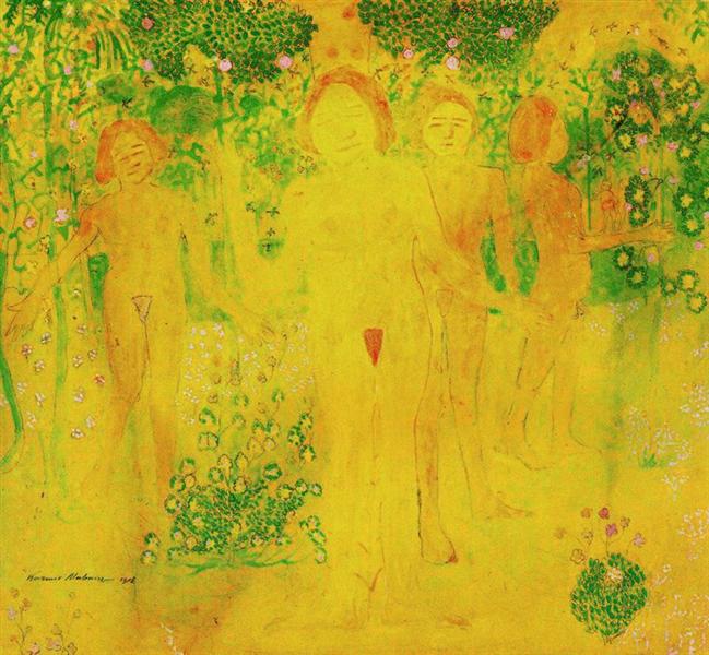 Donna che raccoglie fiori - 1908