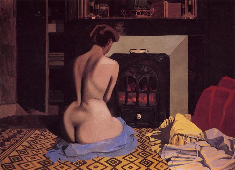 Nu sur le poêle - 1900