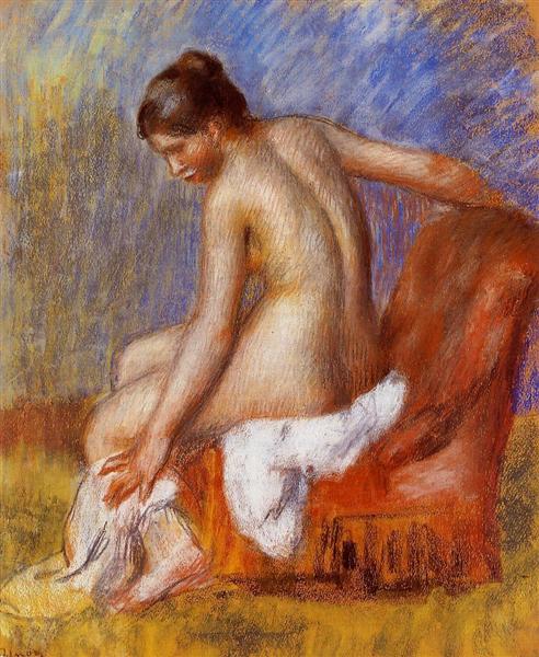 Nackt in einem Sessel - 1890