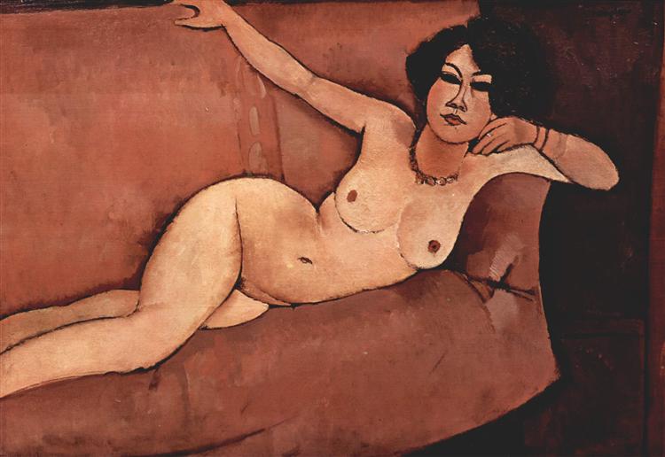 Nu sur le canapé (almaisa) - 1916