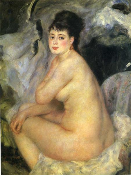 Desnudo Sentado En Un Sofá - 1876