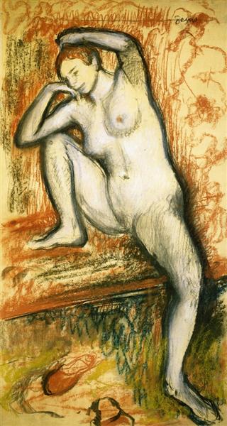 Nackte Studie eines Tänzers - 1902