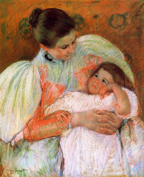 Infirmière et enfant - 1897