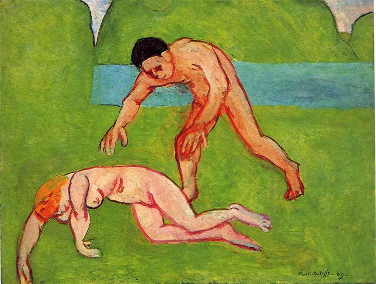 Nymphe et satyre 1909