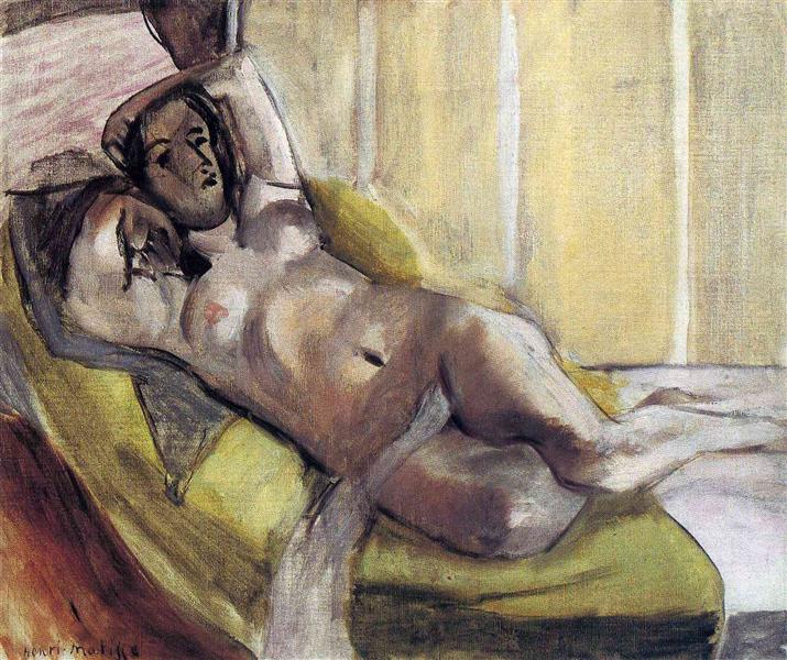Nude reclining on a sofa 1923