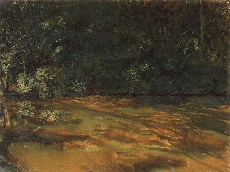 Dam dækket med ukrudt - 1899