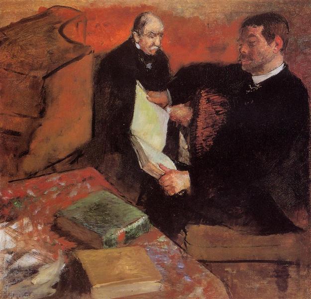 Pagan și tatăl lui Degas - 1895