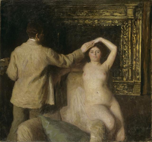 Malíř a model - 1904