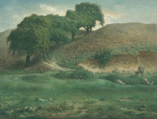 Cesta mezi kaštany - Cusset - 1867