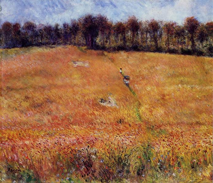 Chemin à travers l'herbe haute - 1876