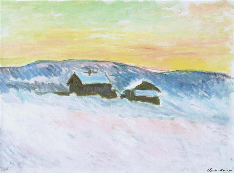 Норвегия Paysage - Las Casas Azules - 1895