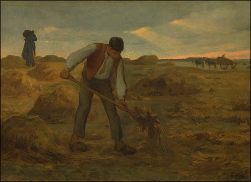 Camponês espalhando estrume - 1855