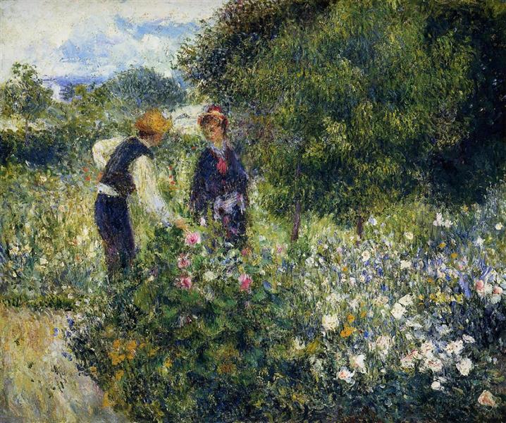 Colhendo Flores - 1875