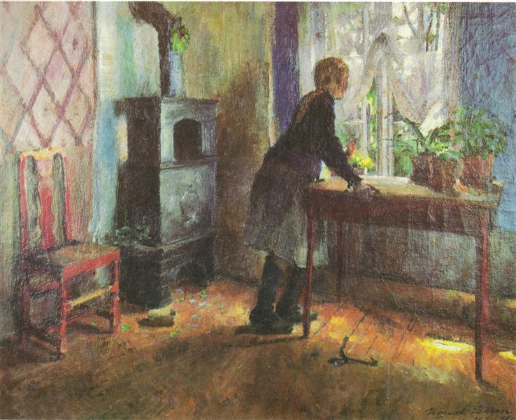 Das Mädchen neben dem Fenster - 1891