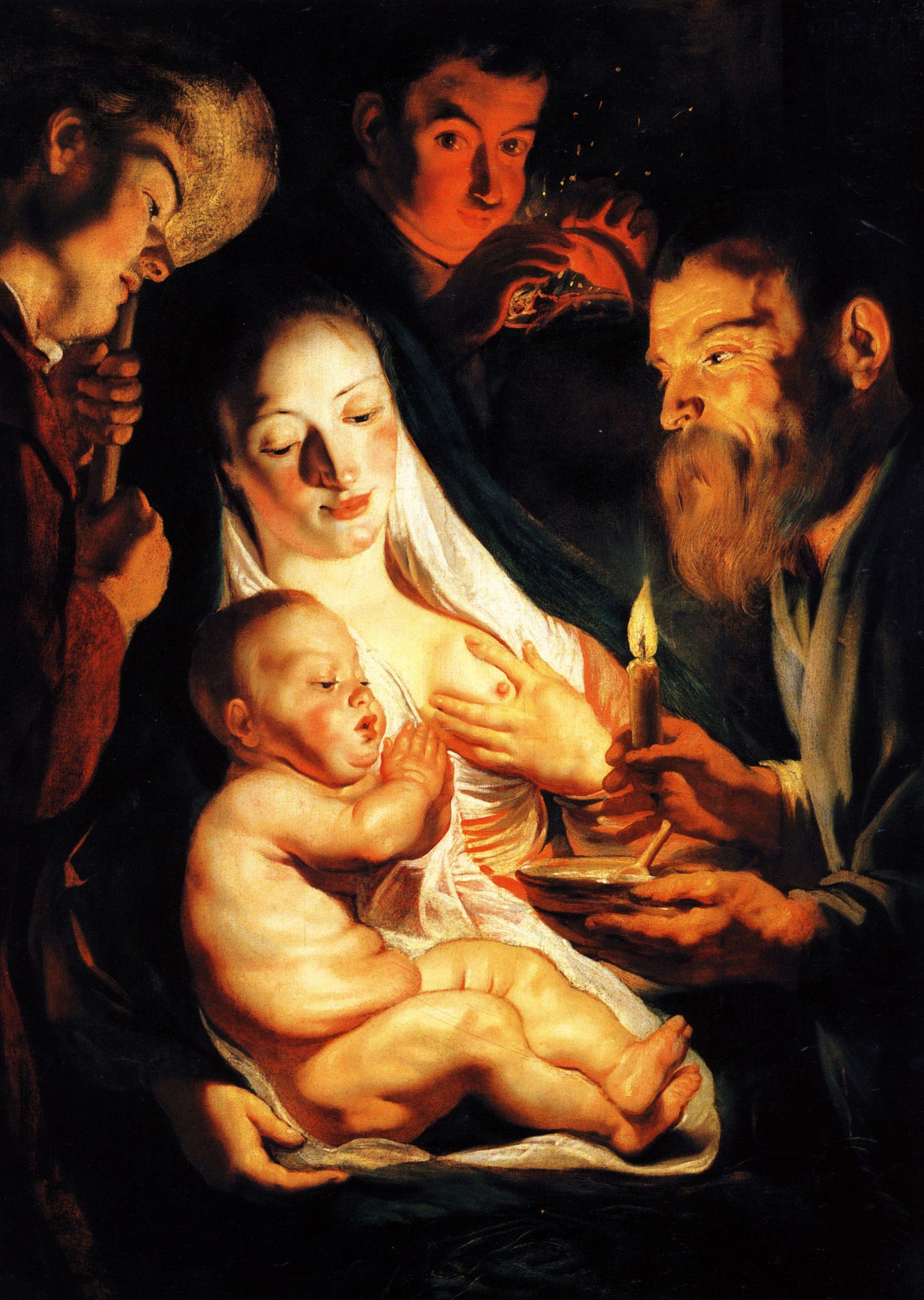 pintura Adoración De Los Pastores - Jacob Jordaens