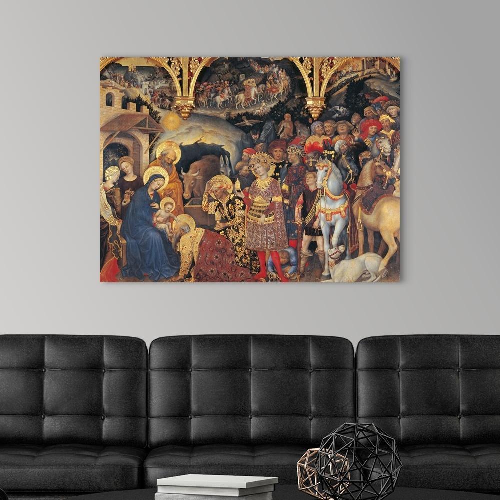 pintura Adoración de Los Magos - Gentile Da Fabriano