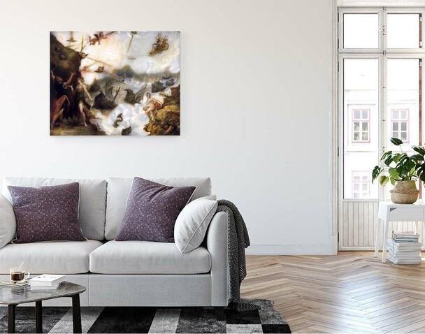 pintura Aeolus Soltando Los Vientos - Hans von Aachen