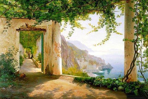 pintura Amalfi Cappuccini Ii - Carl Fredrik Aagard