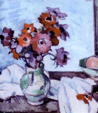 pintura Anémonas - Samuel John Peploe