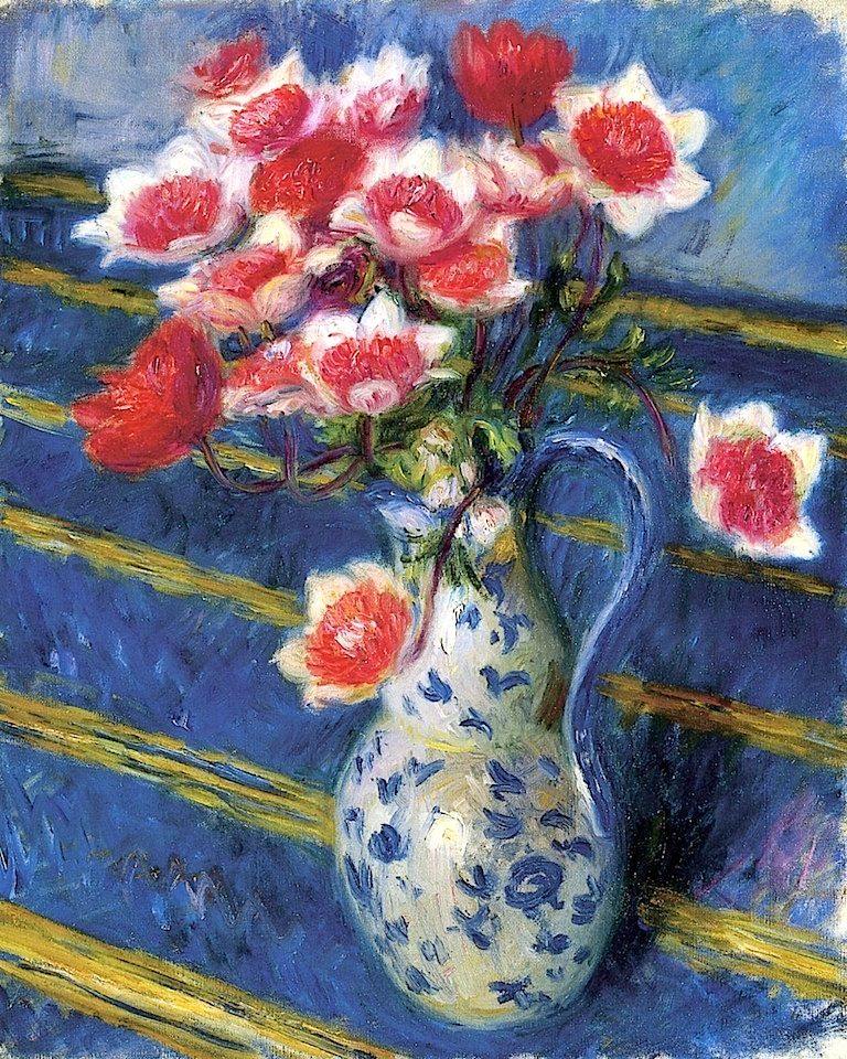 pintura Anémonas Rojas Y Blancas - William Glackens
