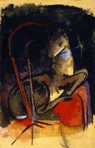 pintura Animal En Reposo - Franz Marc