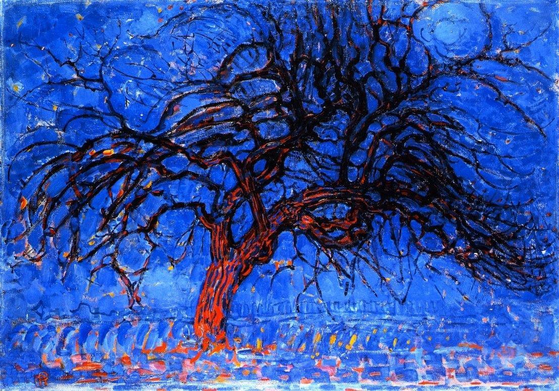 pintura Árbol Rojo - Piet Mondrian