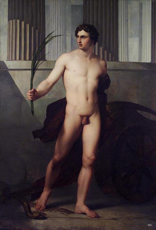 pintura Atleta Triunfante - Francesco Hayez