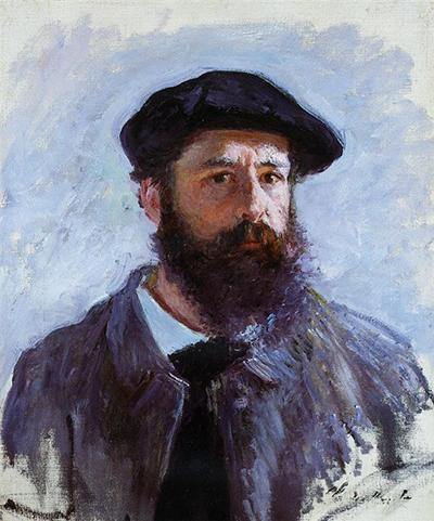pintura Autorretrato Con Una Boina - Claude Monet