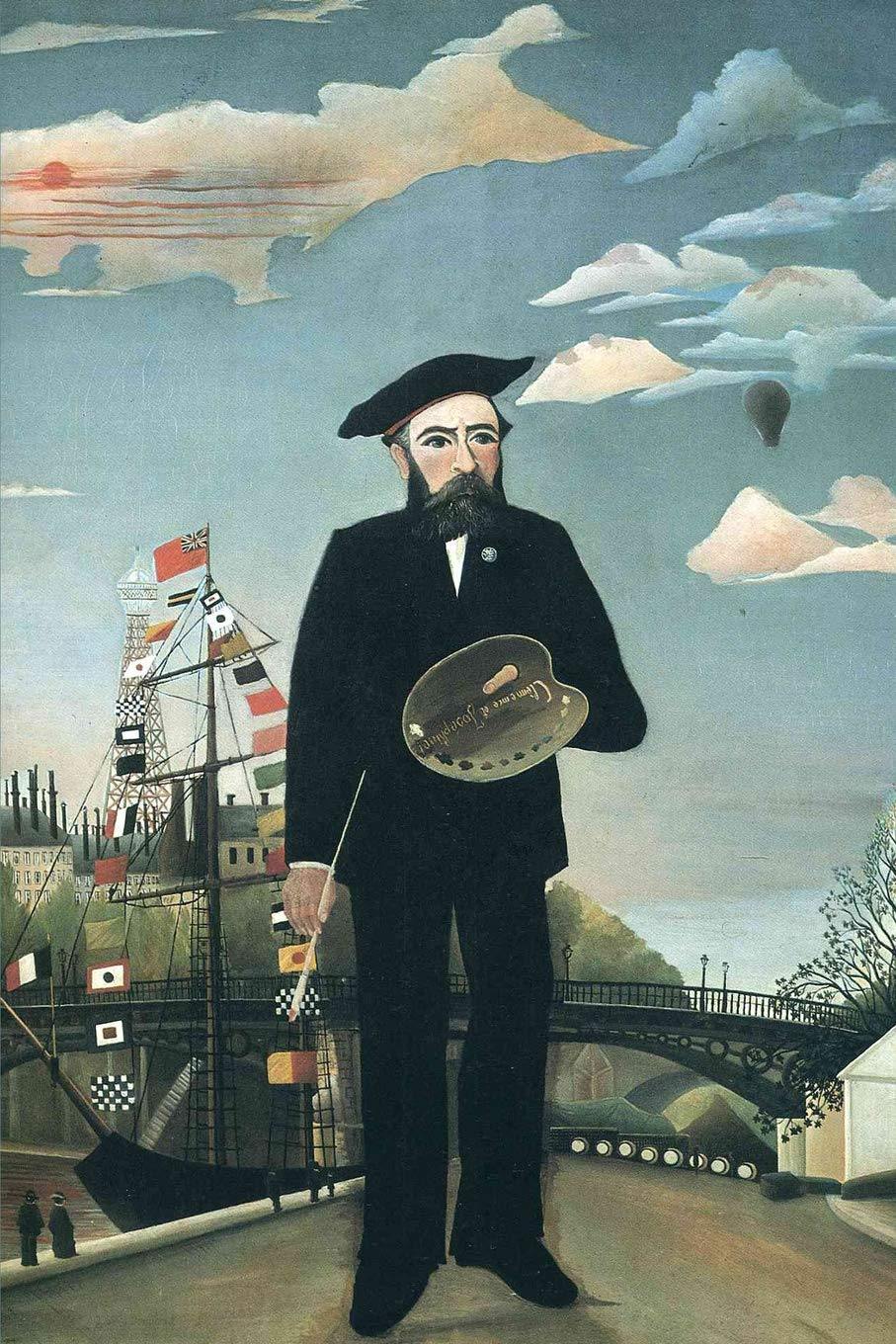 pintura Autorretrato De La Ile Saint Louis - Henri Rousseau