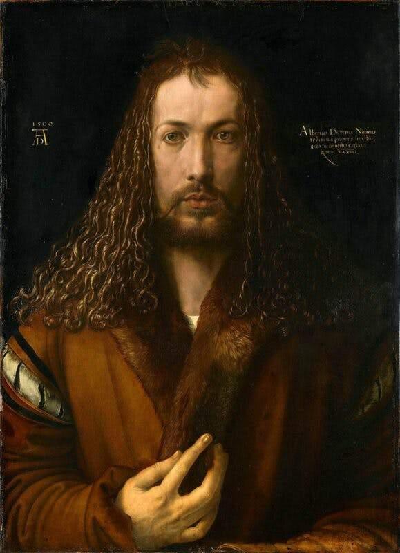 pintura Autorretrato de Durero - Albrecht Durer