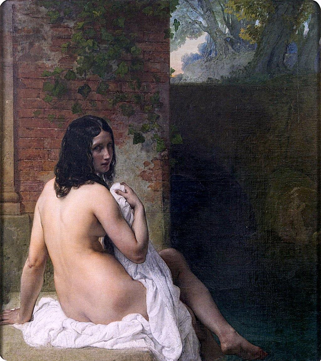 pintura Bañista - Francesco Hayez