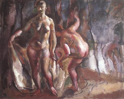 pintura Bañistas - Aba