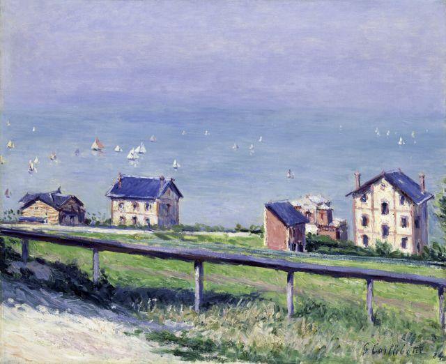 pintura Barcos En Trouville - Gustave Caillebotte