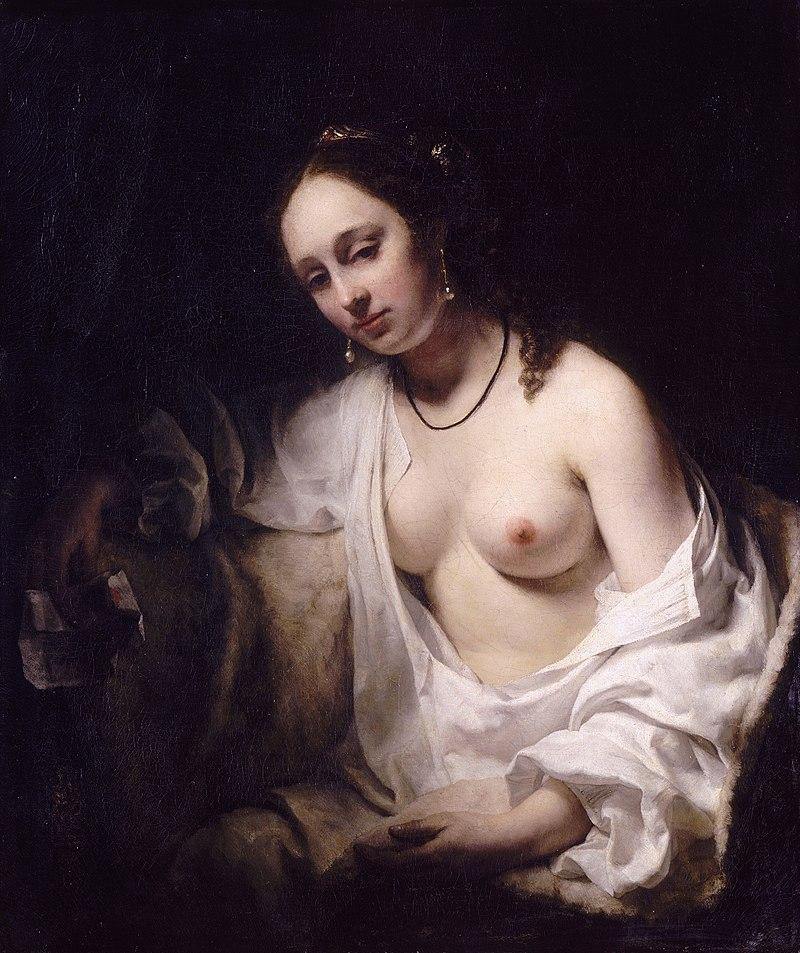 pintura Betsabé Con La Carta Del Rey David - Willem Drost