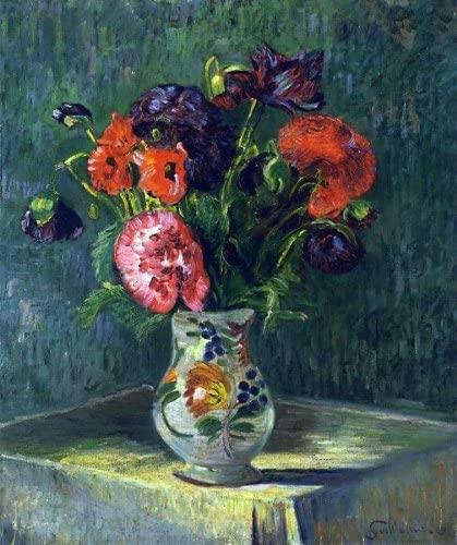 pintura Bodegón Con Flores - Armand Guillaumin
