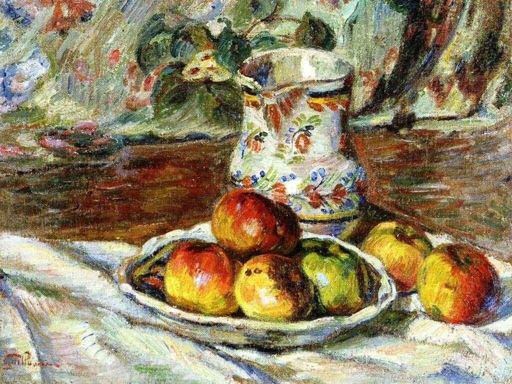 pintura Bodegón Con Lanzador - Armand Guillaumin