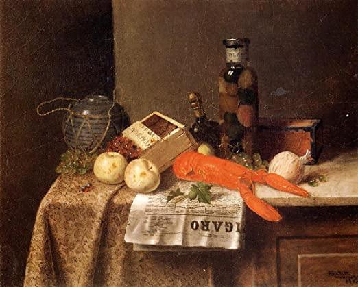 pintura Bodegón Con Le Figaro - William Harnett