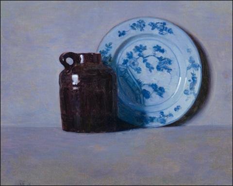 pintura Bodegón Con Plato Y Jarra - Newell Convers Wyeth