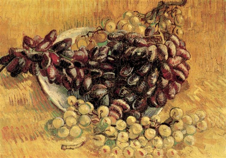 pintura Bodegón Con Uvas - Vincent Van Gogh