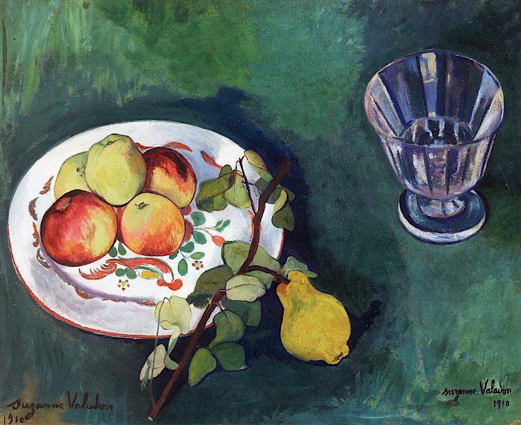 pintura Bodegón De Flores Y Frutas - Suzanne Valadon