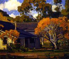 pintura Cabaña Addies, Playa Laguna - William Wendt