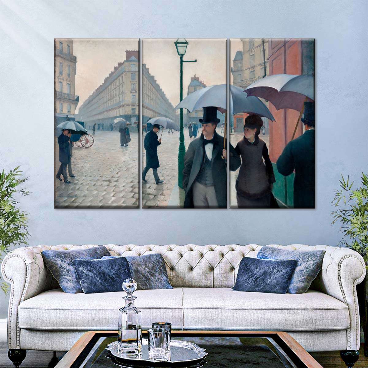 雨天从巴黎的街道