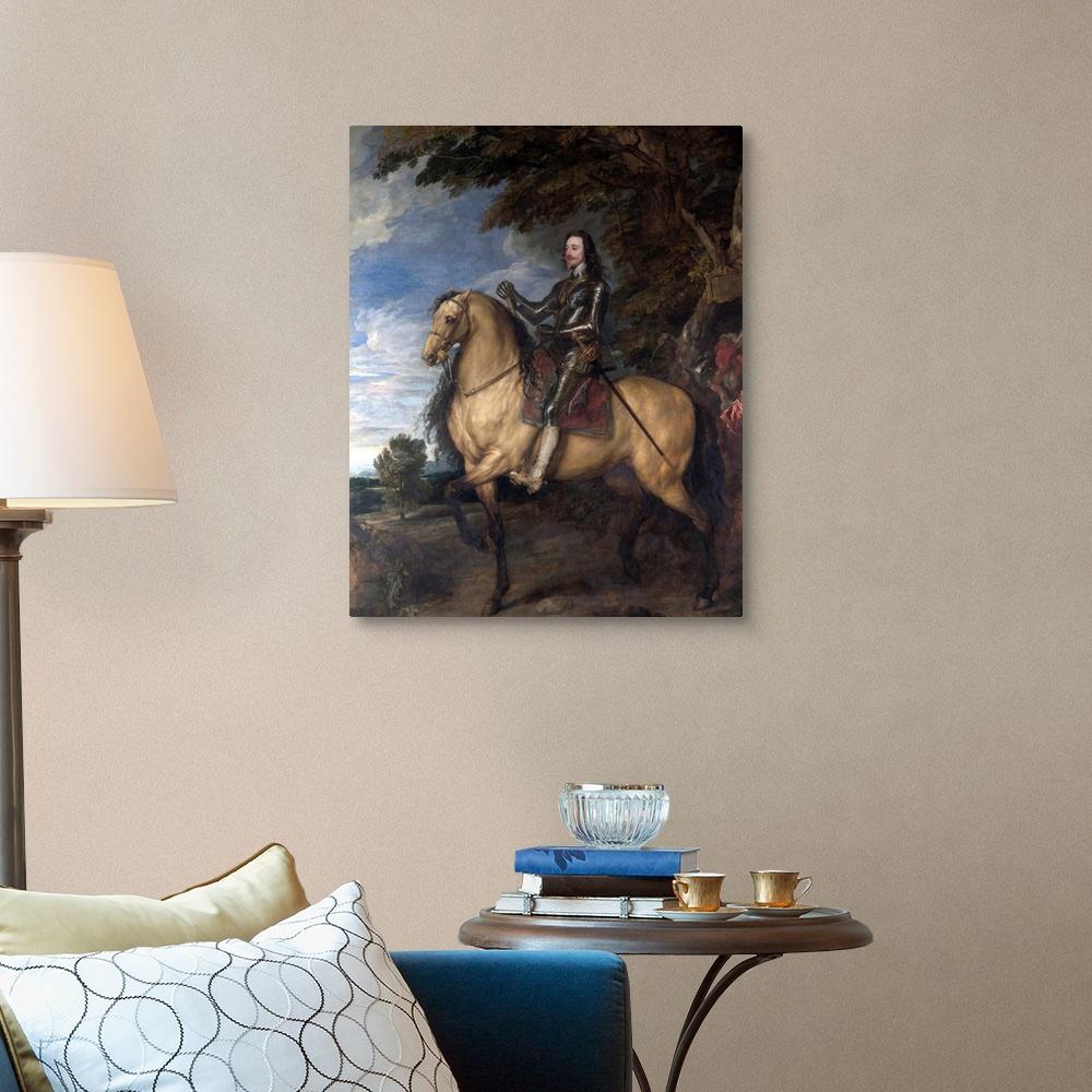 pintura Carlos I A Caballo - Anthony Van Dyck