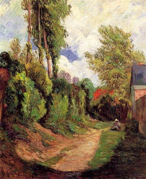 pintura Carril Hundido - Paul Gauguin