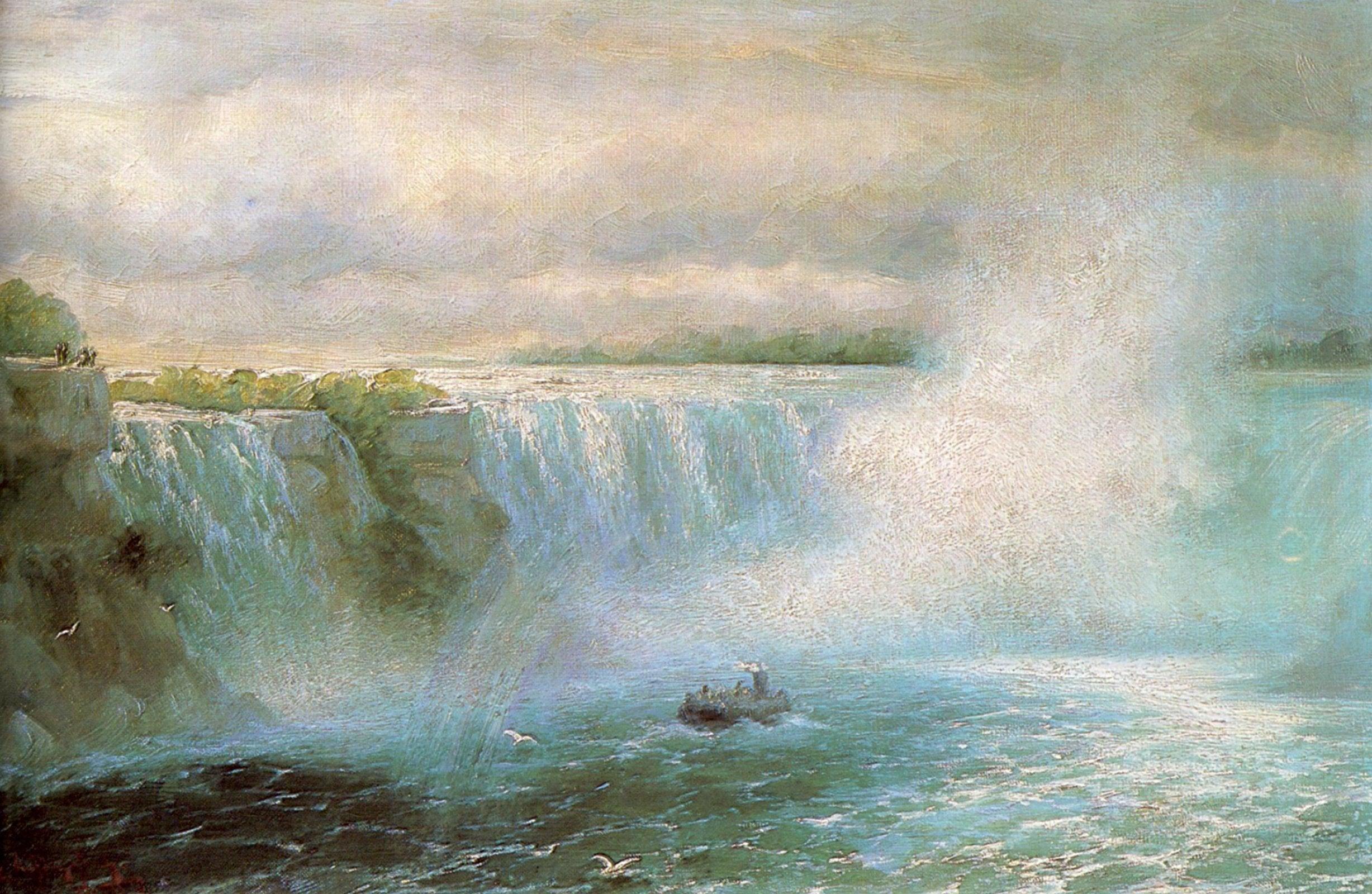 pintura Cataratas Del Niágara - Ivan Aivazovsky