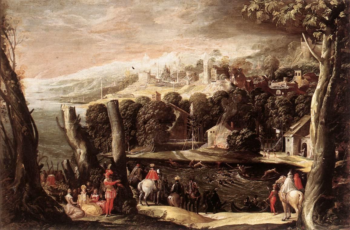 pintura Caza Del Macho - Abbate Niccolo dell