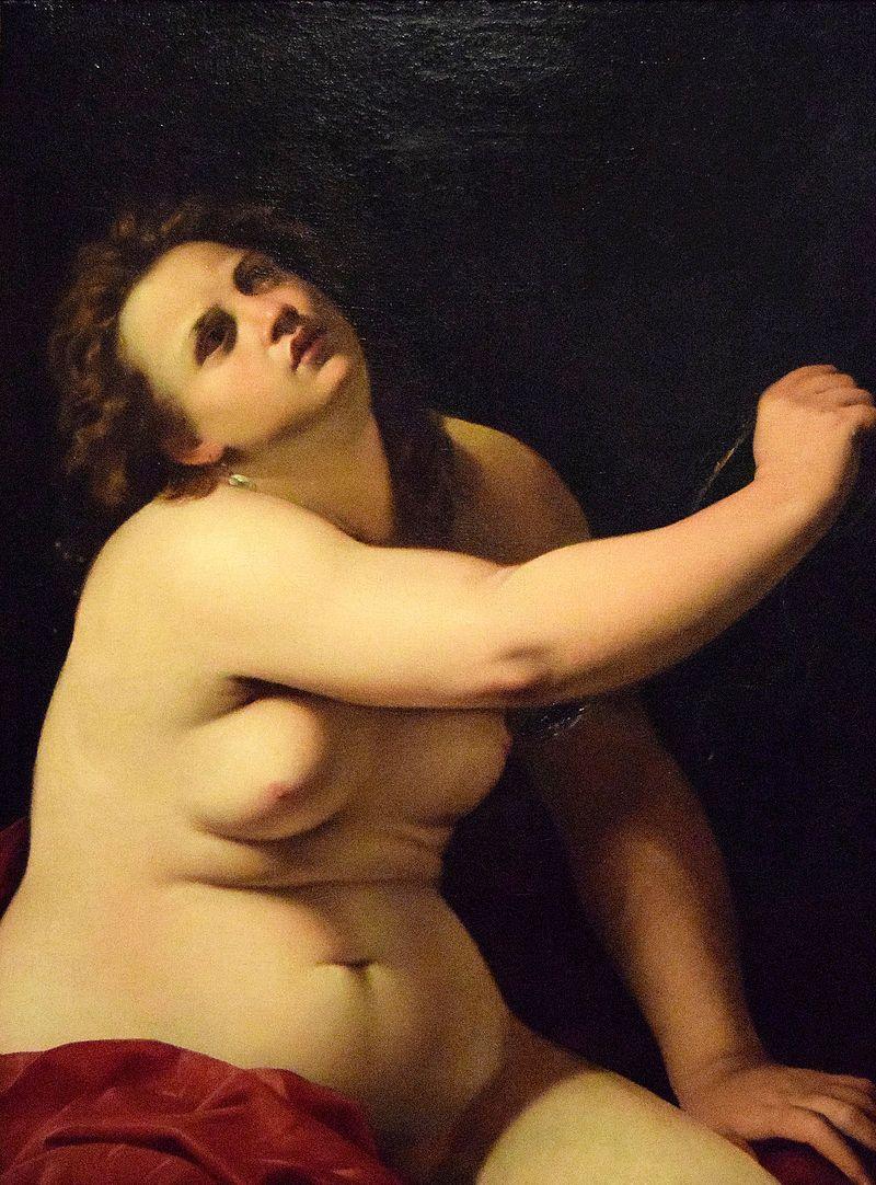 pintura Cleopatra - Artemisia Gentileschi